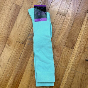 4/$25 Violet Legwear Mint Green Knee High Socks Girls Size 10 New With Tags